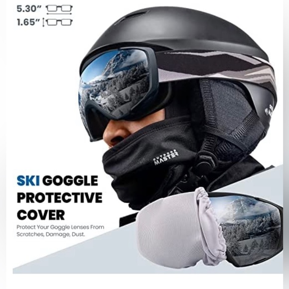 NWT OutdoorMaster Ski Goggles with Cover Snowboard OTG Anti-Fog for Men Women - Picture 8 of 13